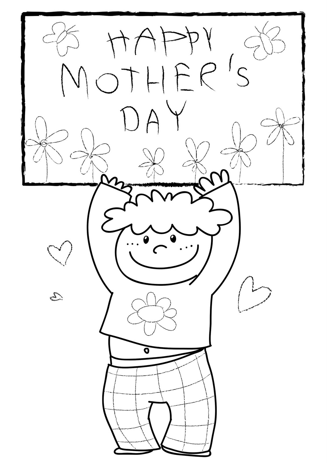 Disegno da colorare: Festa della mamma (Festività e occasioni speciali) #129984 - Pagine da Colorare Stampabili Gratuite