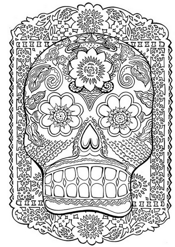 Disegno da colorare: Giorno della morte (Festività e occasioni speciali) #60127 - Pagine da Colorare Stampabili Gratuite