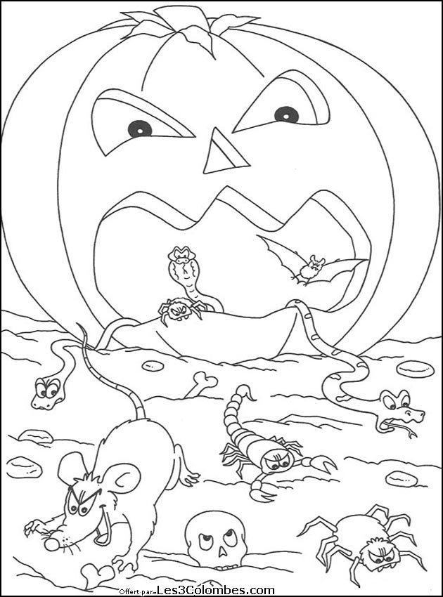 Disegno da colorare: Halloween (Festività e occasioni speciali) #55295 - Pagine da Colorare Stampabili Gratuite