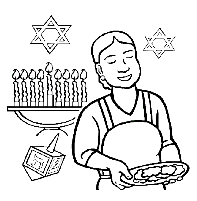 Disegno da colorare: Hanukkah (Festività e occasioni speciali) #59660 - Pagine da Colorare Stampabili Gratuite