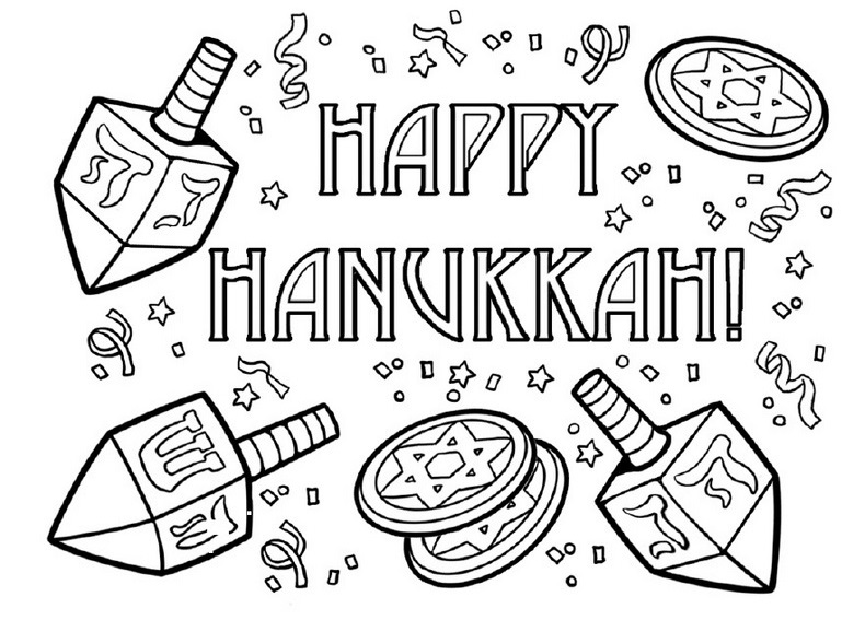 Disegno da colorare: Hanukkah (Festività e occasioni speciali) #59668 - Pagine da Colorare Stampabili Gratuite