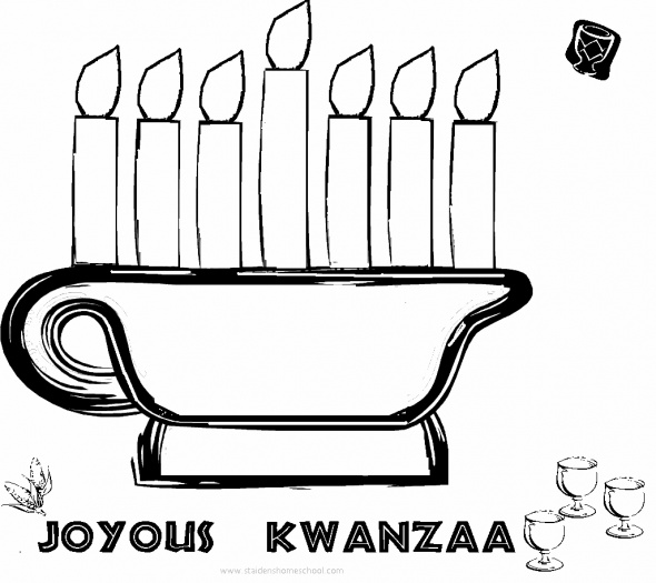 Disegno da colorare: Kwanzaa (Festività e occasioni speciali) #60424 - Pagine da Colorare Stampabili Gratuite