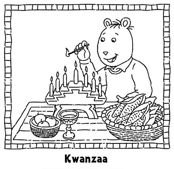 Disegno da colorare: Kwanzaa (Festività e occasioni speciali) #60431 - Pagine da Colorare Stampabili Gratuite