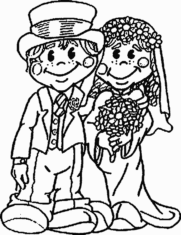 Disegno da colorare: Matrimonio (Festività e occasioni speciali) #55973 - Pagine da Colorare Stampabili Gratuite