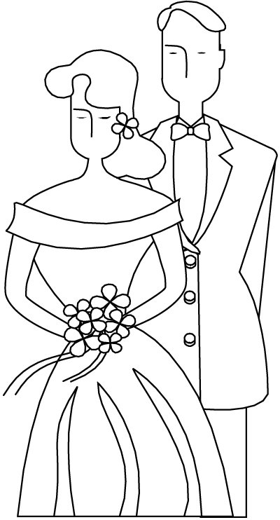 Disegno da colorare: Matrimonio (Festività e occasioni speciali) #55992 - Pagine da Colorare Stampabili Gratuite