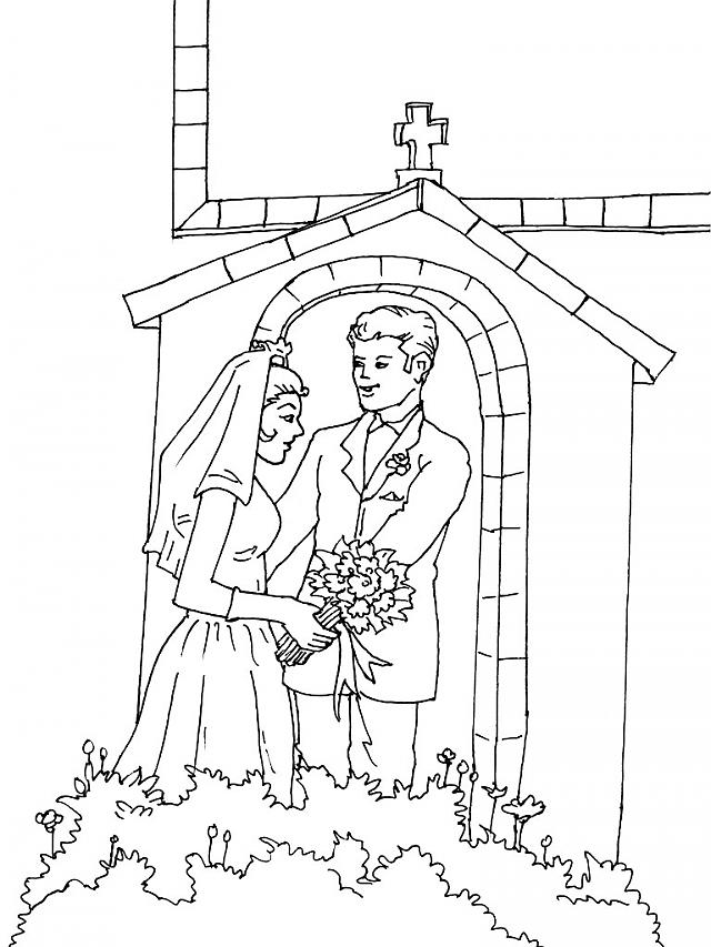 Disegno da colorare: Matrimonio (Festività e occasioni speciali) #56033 - Pagine da Colorare Stampabili Gratuite