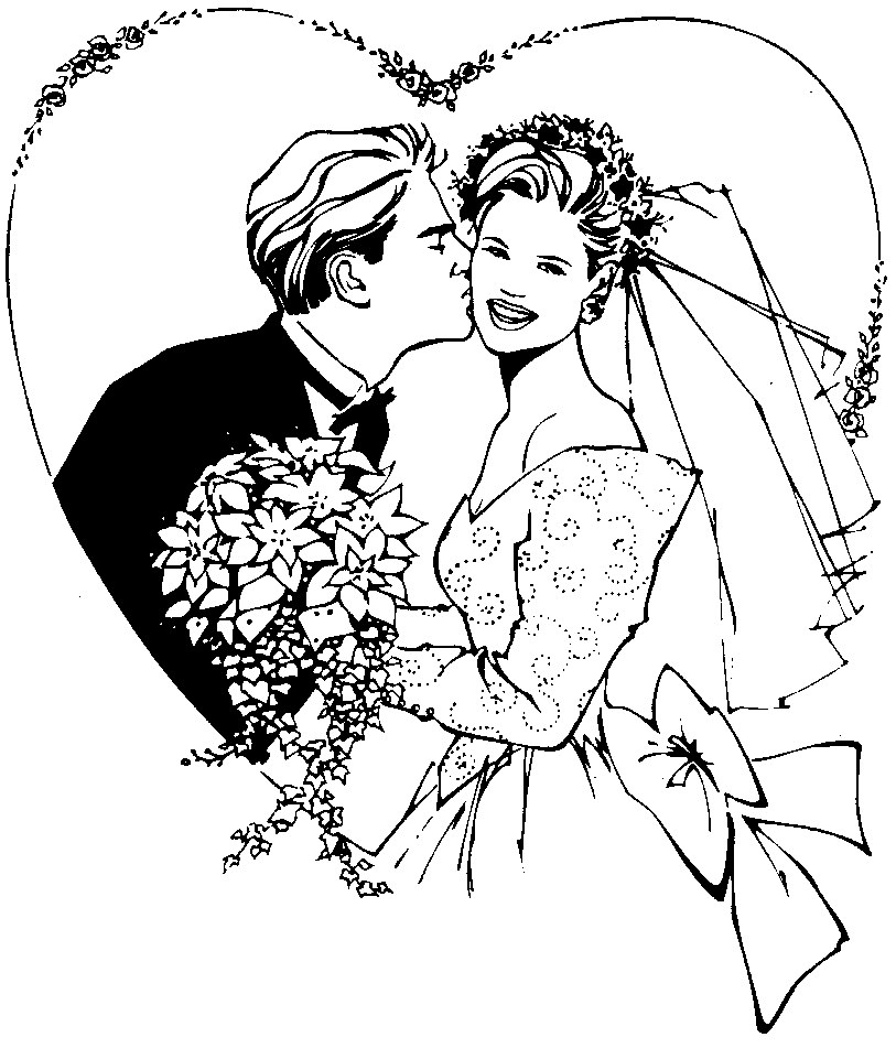 Disegno da colorare: Matrimonio (Festività e occasioni speciali) #56203 - Pagine da Colorare Stampabili Gratuite