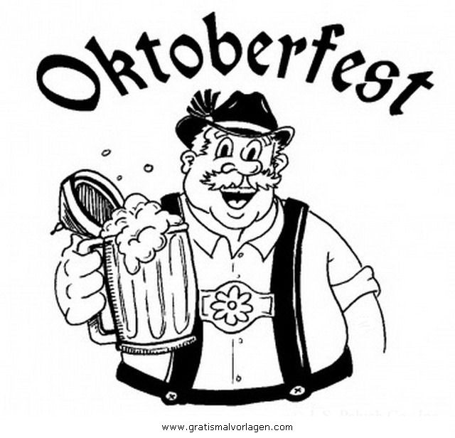 Disegno da colorare: Oktoberfest (Festività e occasioni speciali) #59404 - Pagine da Colorare Stampabili Gratuite