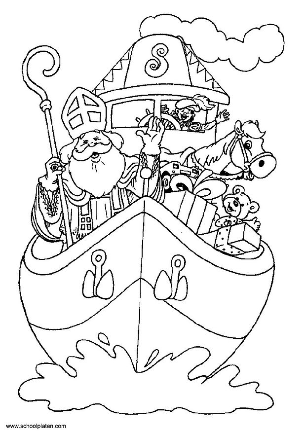 Disegno da colorare: San Nicola (Festività e occasioni speciali) #59103 - Pagine da Colorare Stampabili Gratuite