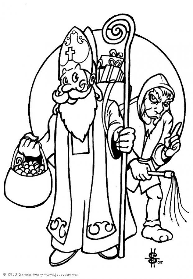 Disegno da colorare: San Nicola (Festività e occasioni speciali) #59116 - Pagine da Colorare Stampabili Gratuite