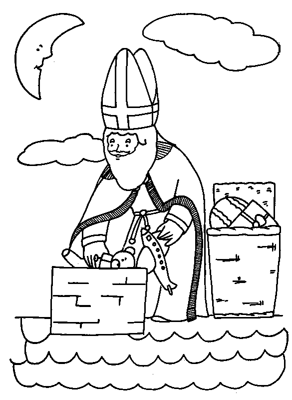 Disegno da colorare: San Nicola (Festività e occasioni speciali) #59243 - Pagine da Colorare Stampabili Gratuite