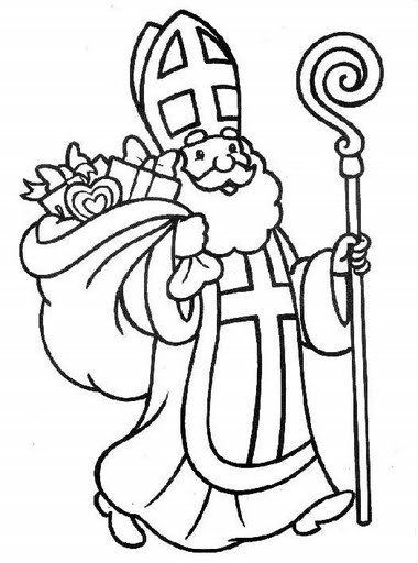 Disegno da colorare: San Nicola (Festività e occasioni speciali) #59336 - Pagine da Colorare Stampabili Gratuite