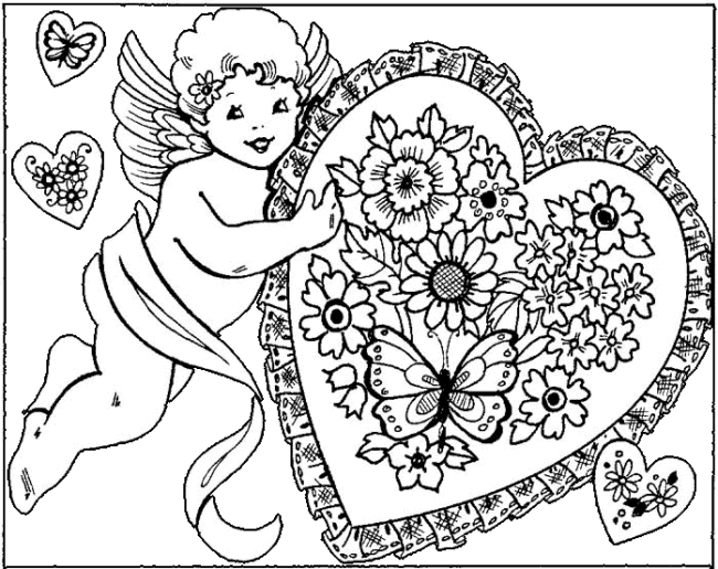 Disegno da colorare: San Valentino (Festività e occasioni speciali) #54303 - Pagine da Colorare Stampabili Gratuite