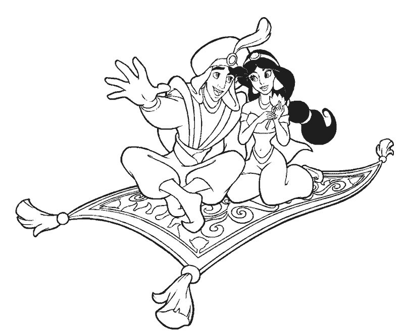 Disegno da colorare: Aladino (Film animati) #127592 - Pagine da Colorare Stampabili Gratuite