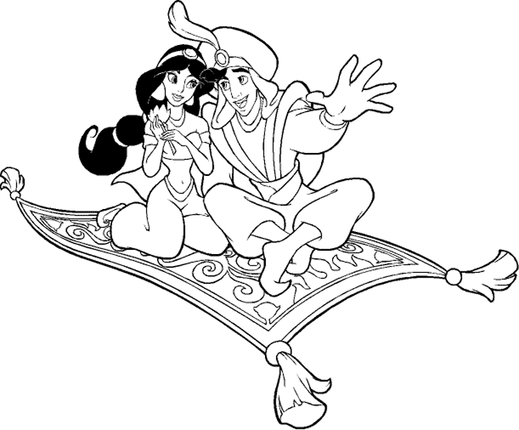 Disegno da colorare: Aladino (Film animati) #127599 - Pagine da Colorare Stampabili Gratuite