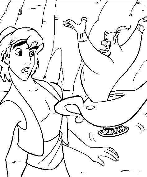 Disegno da colorare: Aladino (Film animati) #127652 - Pagine da Colorare Stampabili Gratuite