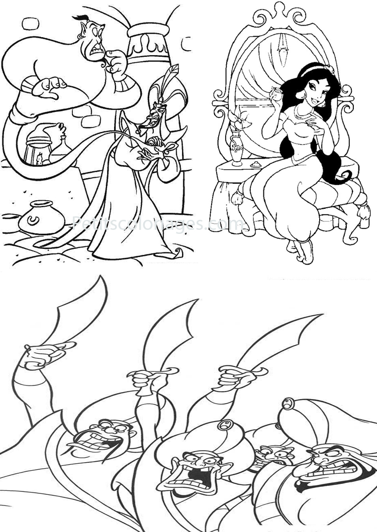 Disegno da colorare: Aladino (Film animati) #127706 - Pagine da Colorare Stampabili Gratuite