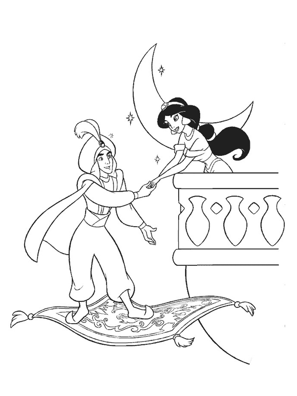Disegno da colorare: Aladino (Film animati) #127755 - Pagine da Colorare Stampabili Gratuite
