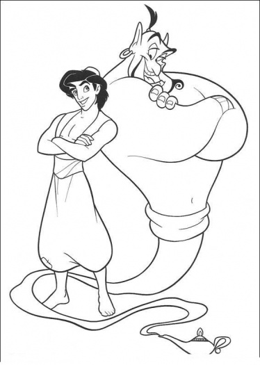 Disegno da colorare: Aladino (Film animati) #127763 - Pagine da Colorare Stampabili Gratuite