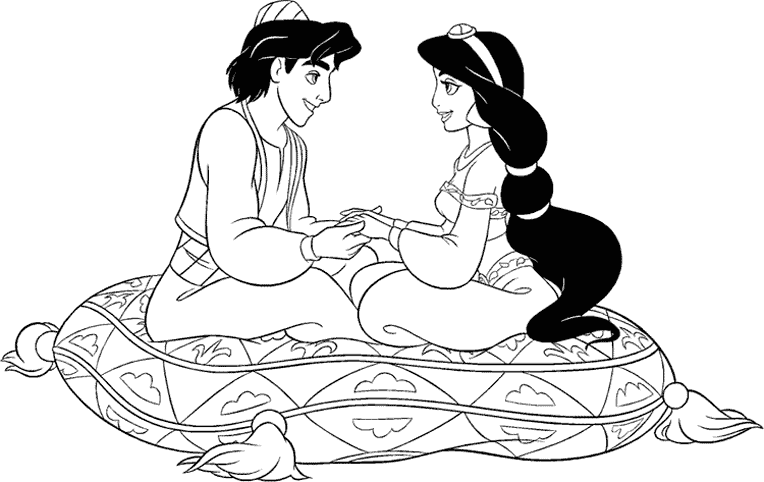Disegno da colorare: Aladino (Film animati) #127765 - Pagine da Colorare Stampabili Gratuite