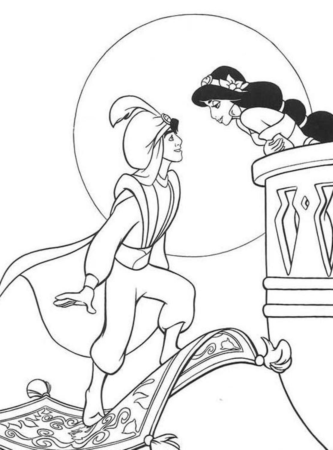 Disegno da colorare: Aladino (Film animati) #127866 - Pagine da Colorare Stampabili Gratuite