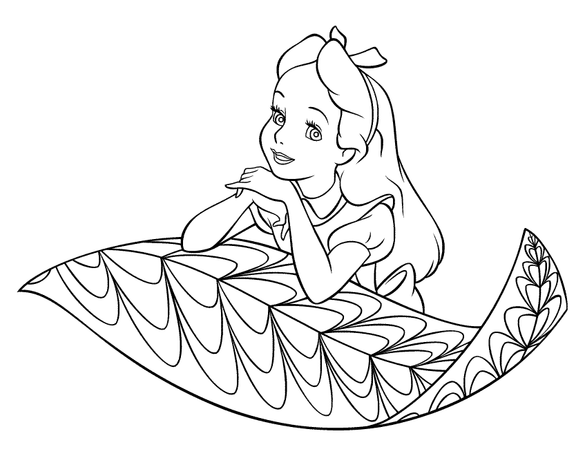 Disegno da colorare: Alice nel paese delle meraviglie (Film animati) #127911 - Pagine da Colorare Stampabili Gratuite