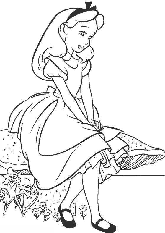Disegno da colorare: Alice nel paese delle meraviglie (Film animati) #127948 - Pagine da Colorare Stampabili Gratuite