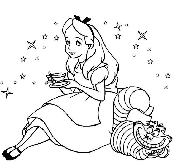Disegno da colorare: Alice nel paese delle meraviglie (Film animati) #127960 - Pagine da Colorare Stampabili Gratuite