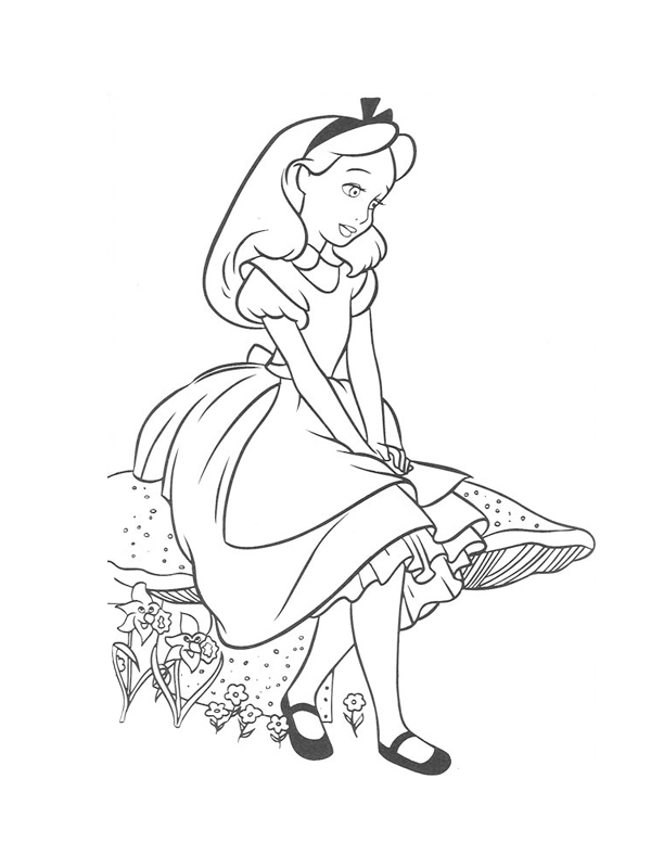 Disegno da colorare: Alice nel paese delle meraviglie (Film animati) #128020 - Pagine da Colorare Stampabili Gratuite