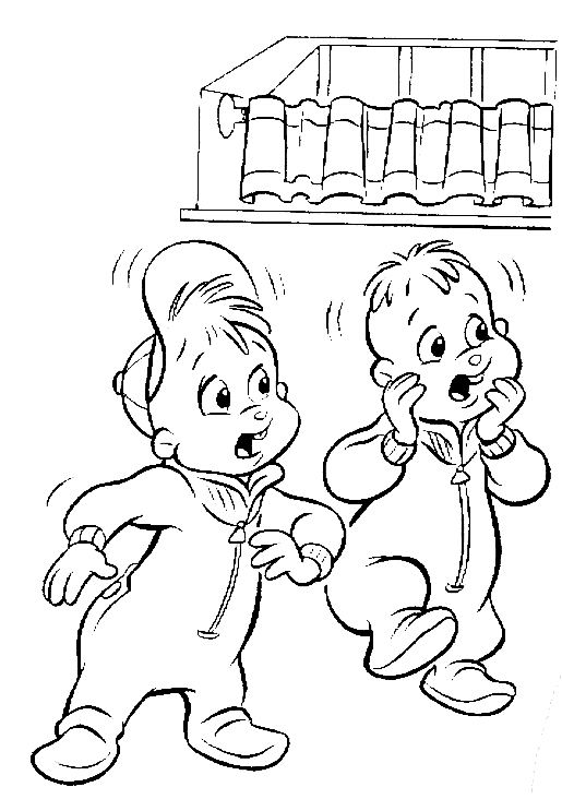 Disegno da colorare: Alvin e i Chipmunks (Film animati) #128260 - Pagine da Colorare Stampabili Gratuite