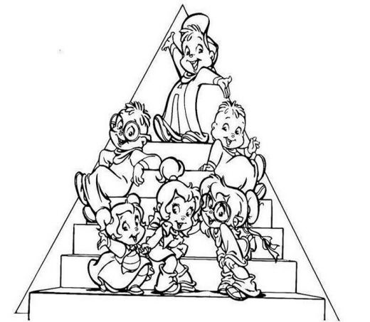 Disegno da colorare: Alvin e i Chipmunks (Film animati) #128270 - Pagine da Colorare Stampabili Gratuite