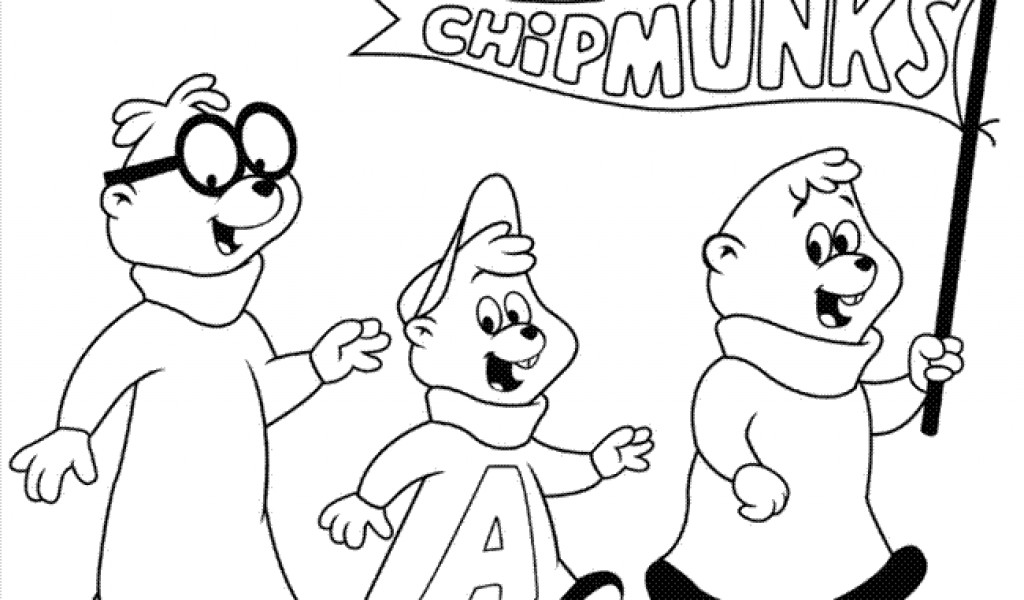 Disegno da colorare: Alvin e i Chipmunks (Film animati) #128382 - Pagine da Colorare Stampabili Gratuite