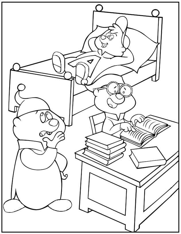 Disegno da colorare: Alvin e i Chipmunks (Film animati) #128400 - Pagine da Colorare Stampabili Gratuite