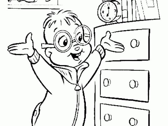 Disegno da colorare: Alvin e i Chipmunks (Film animati) #128418 - Pagine da Colorare Stampabili Gratuite