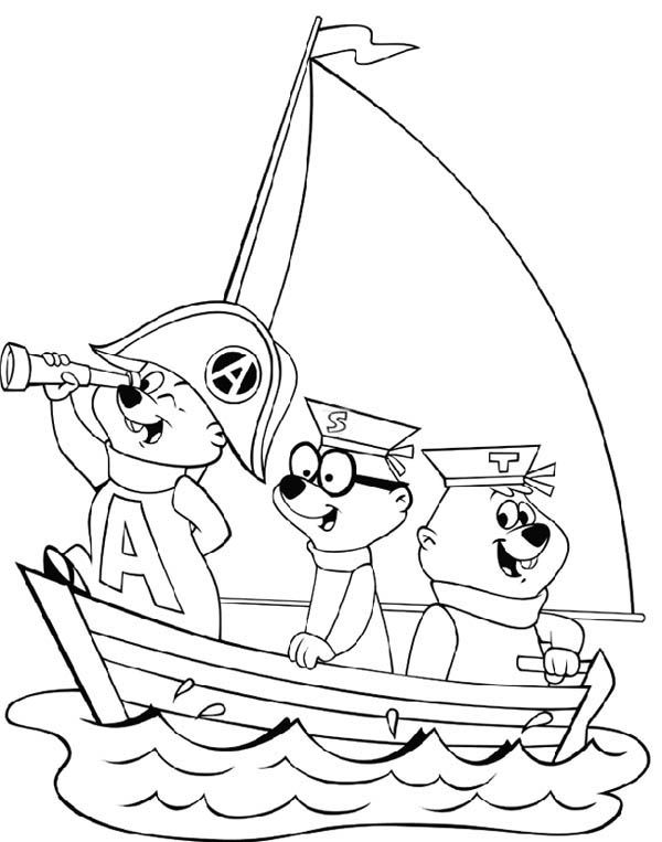 Disegno da colorare: Alvin e i Chipmunks (Film animati) #128482 - Pagine da Colorare Stampabili Gratuite