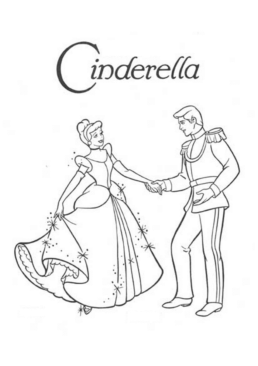 Disegno da colorare: Cenerentola (Film animati) #129649 - Pagine da Colorare Stampabili Gratuite