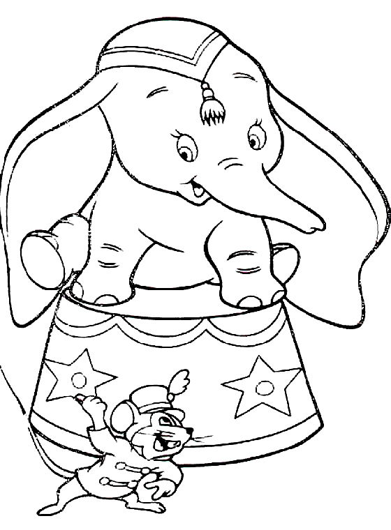 Disegno da colorare: Dumbo (Film animati) #170563 - Pagine da Colorare Stampabili Gratuite
