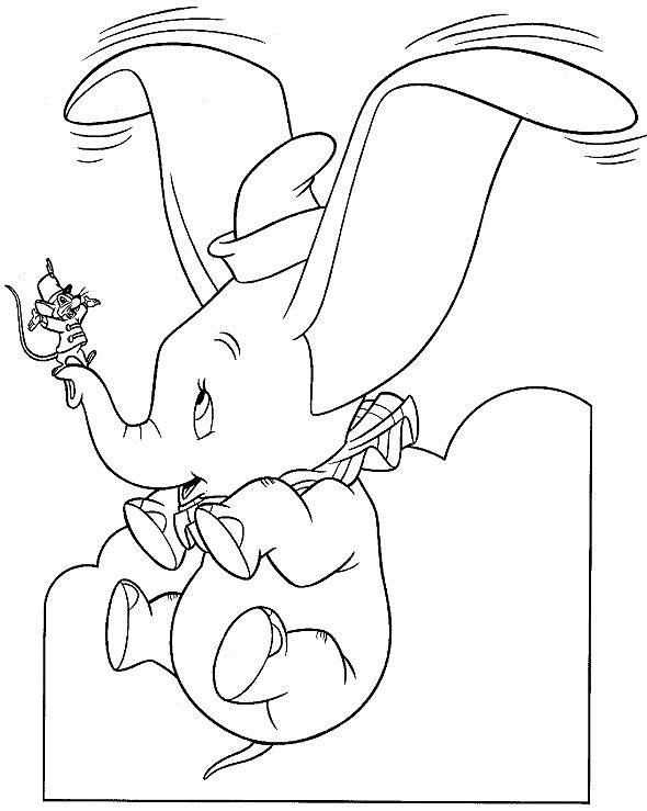 Disegno da colorare: Dumbo (Film animati) #170576 - Pagine da Colorare Stampabili Gratuite