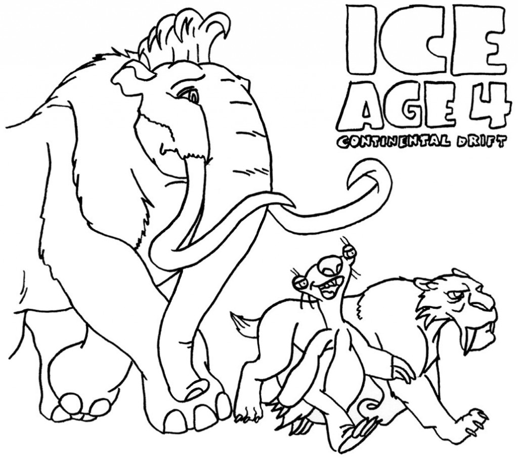 Disegno da colorare: Era glaciale (Film animati) #71544 - Pagine da Colorare Stampabili Gratuite
