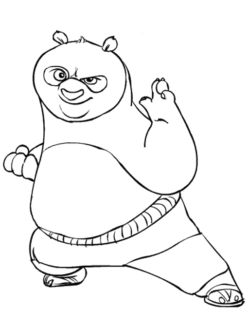 Disegno da colorare: kung fu panda (Film animati) #73331 - Pagine da Colorare Stampabili Gratuite