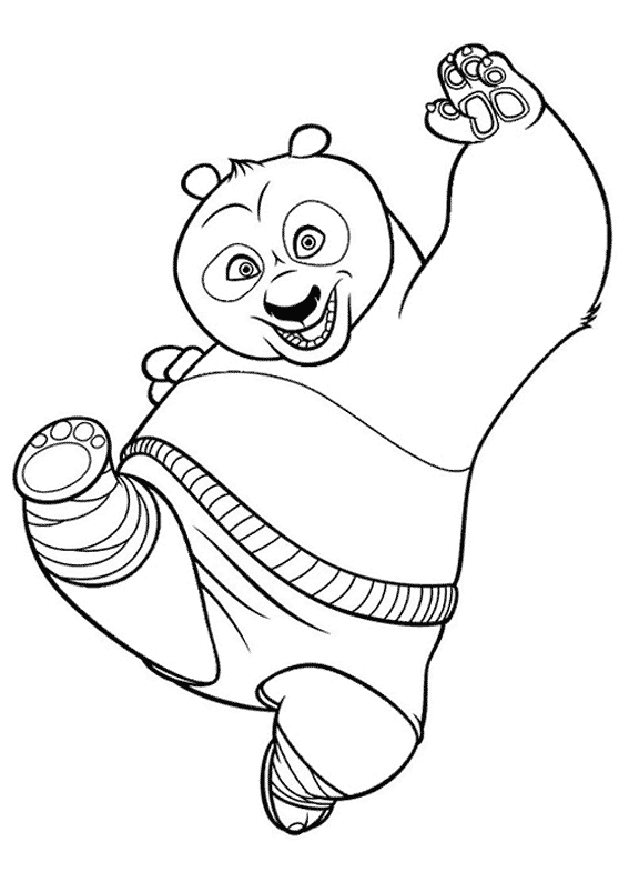 Disegno da colorare: kung fu panda (Film animati) #73381 - Pagine da Colorare Stampabili Gratuite