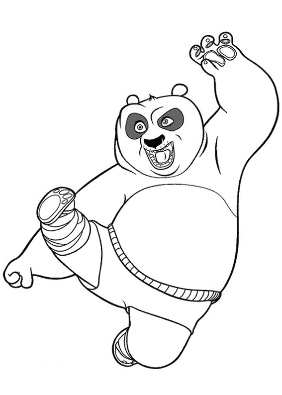 Disegno da colorare: kung fu panda (Film animati) #73427 - Pagine da Colorare Stampabili Gratuite