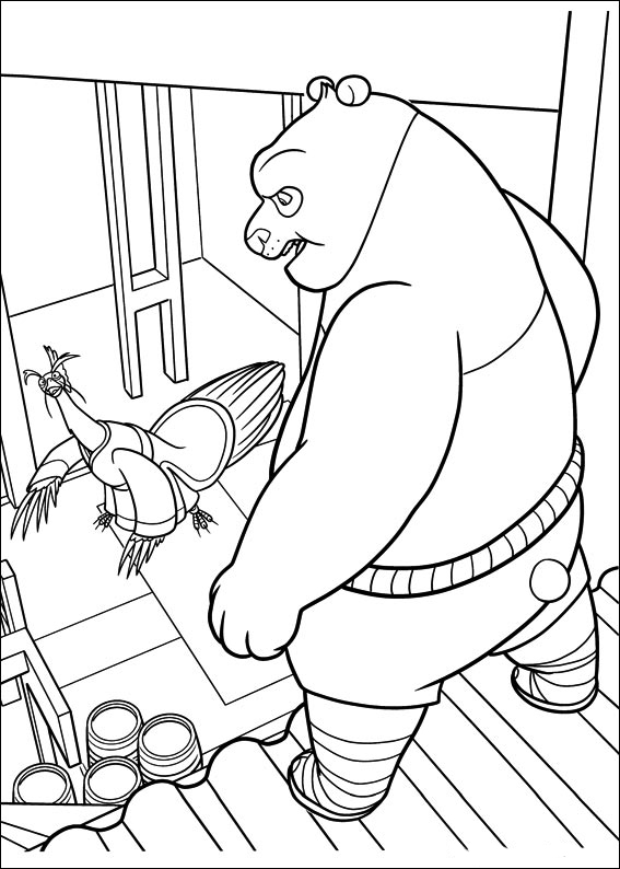 Disegno da colorare: kung fu panda (Film animati) #73501 - Pagine da Colorare Stampabili Gratuite