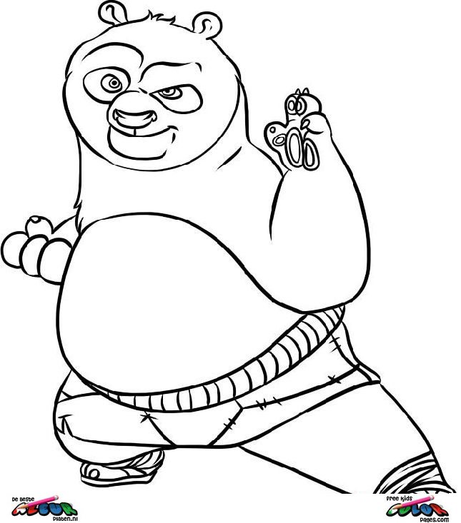 Disegno da colorare: kung fu panda (Film animati) #73601 - Pagine da Colorare Stampabili Gratuite