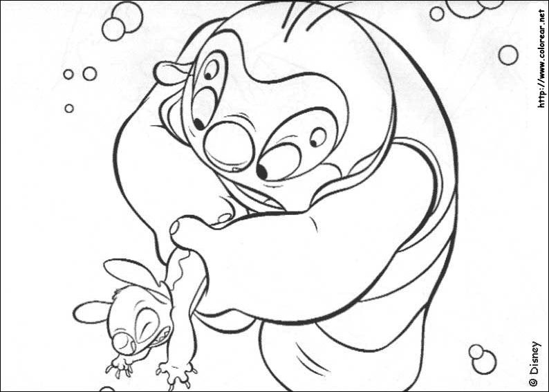 Disegno da colorare: Lillo & Stitch (Film animati) #45061 - Pagine da Colorare Stampabili Gratuite