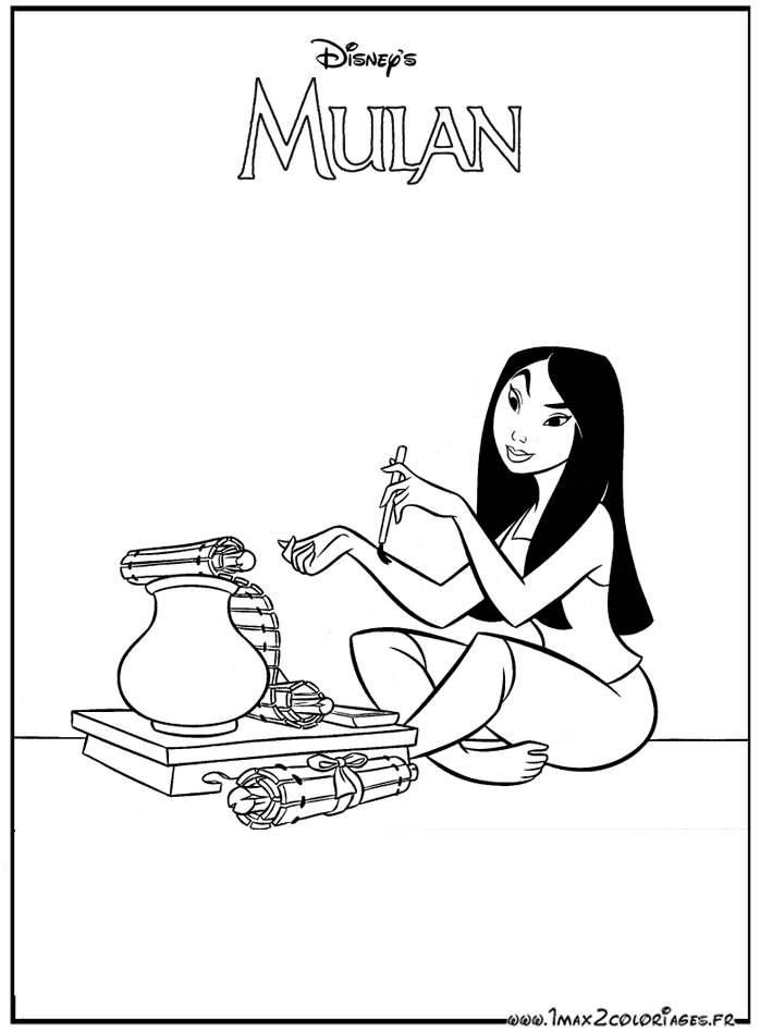 Disegno da colorare: Mulan (Film animati) #133628 - Pagine da Colorare Stampabili Gratuite