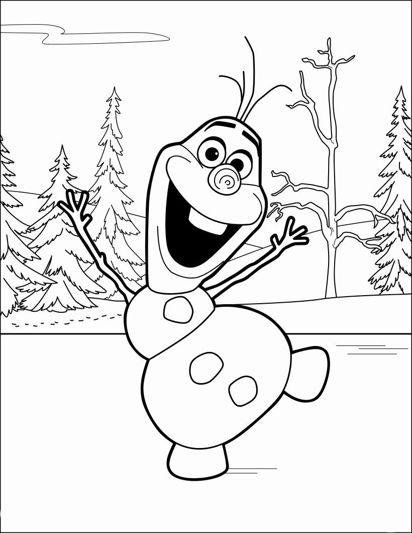 Disegno da colorare: Olaf (Film animati) #170197 - Pagine da Colorare Stampabili Gratuite