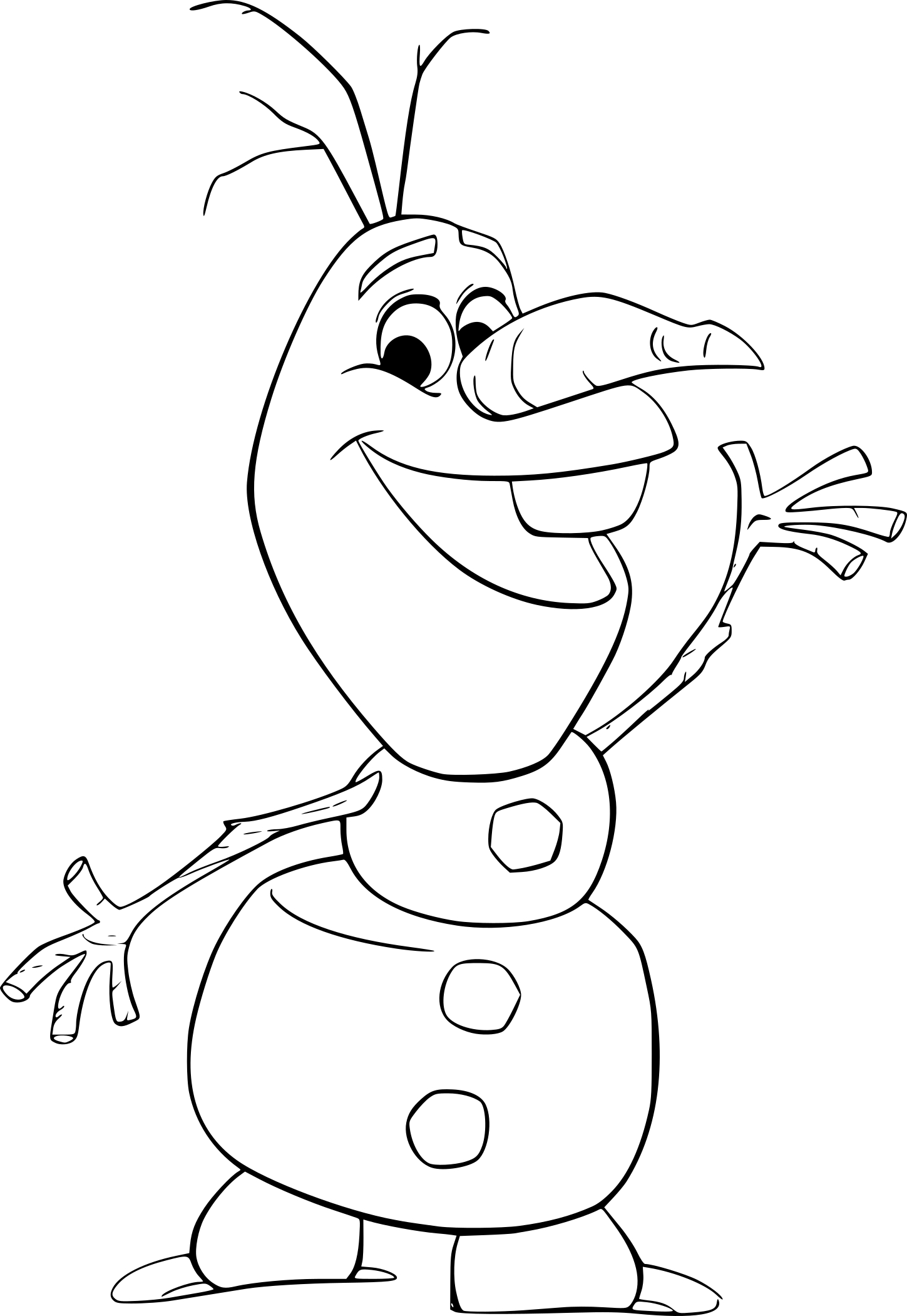 Disegno da colorare: Olaf (Film animati) #170203 - Pagine da Colorare Stampabili Gratuite