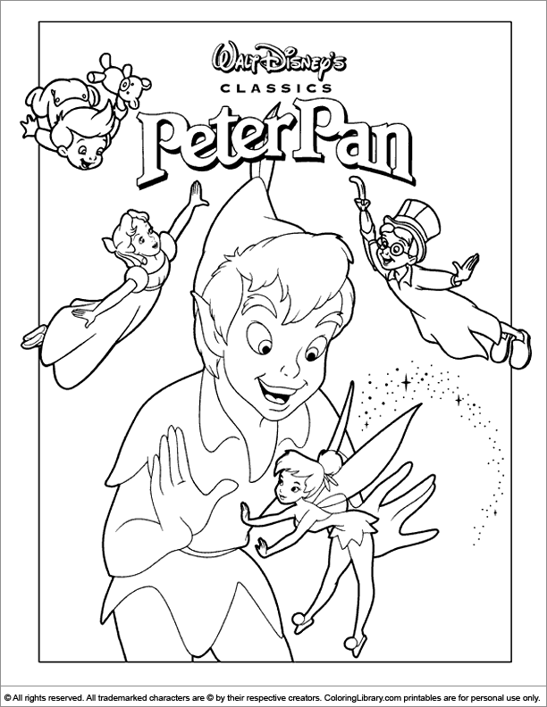 Disegno da colorare: Peter Pan (Film animati) #129007 - Pagine da Colorare Stampabili Gratuite
