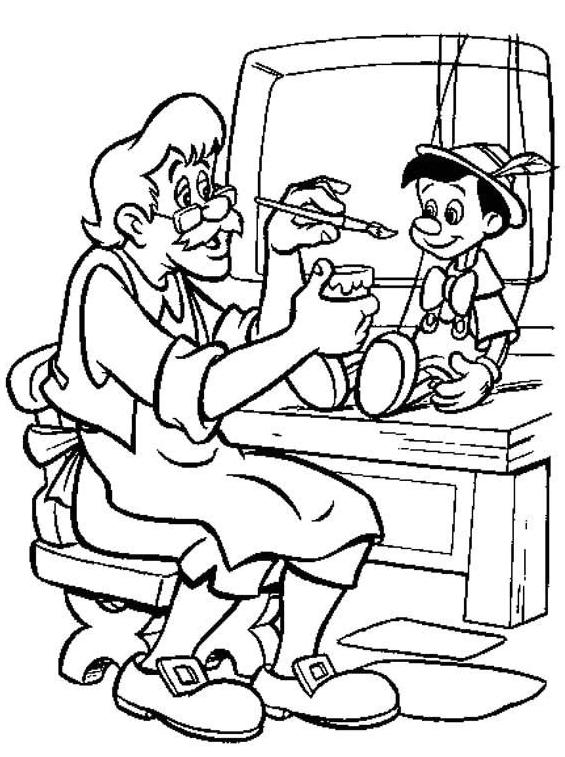 Disegno da colorare: Pinocchio (Film animati) #132271 - Pagine da Colorare Stampabili Gratuite